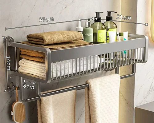 Metal Bath Organizer Rack Nagdeklara ng Digmaan sa Kalat