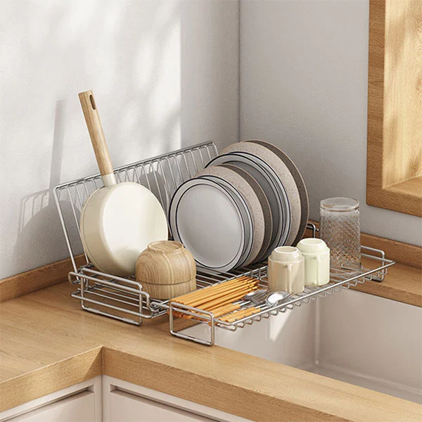 Stainless Steel Dish And Spoon Draining Rack